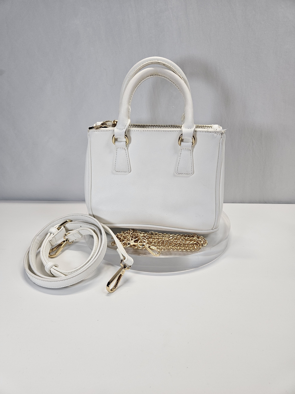Forever 21 White Mini Handbag Crossbody Interchangeable Strap